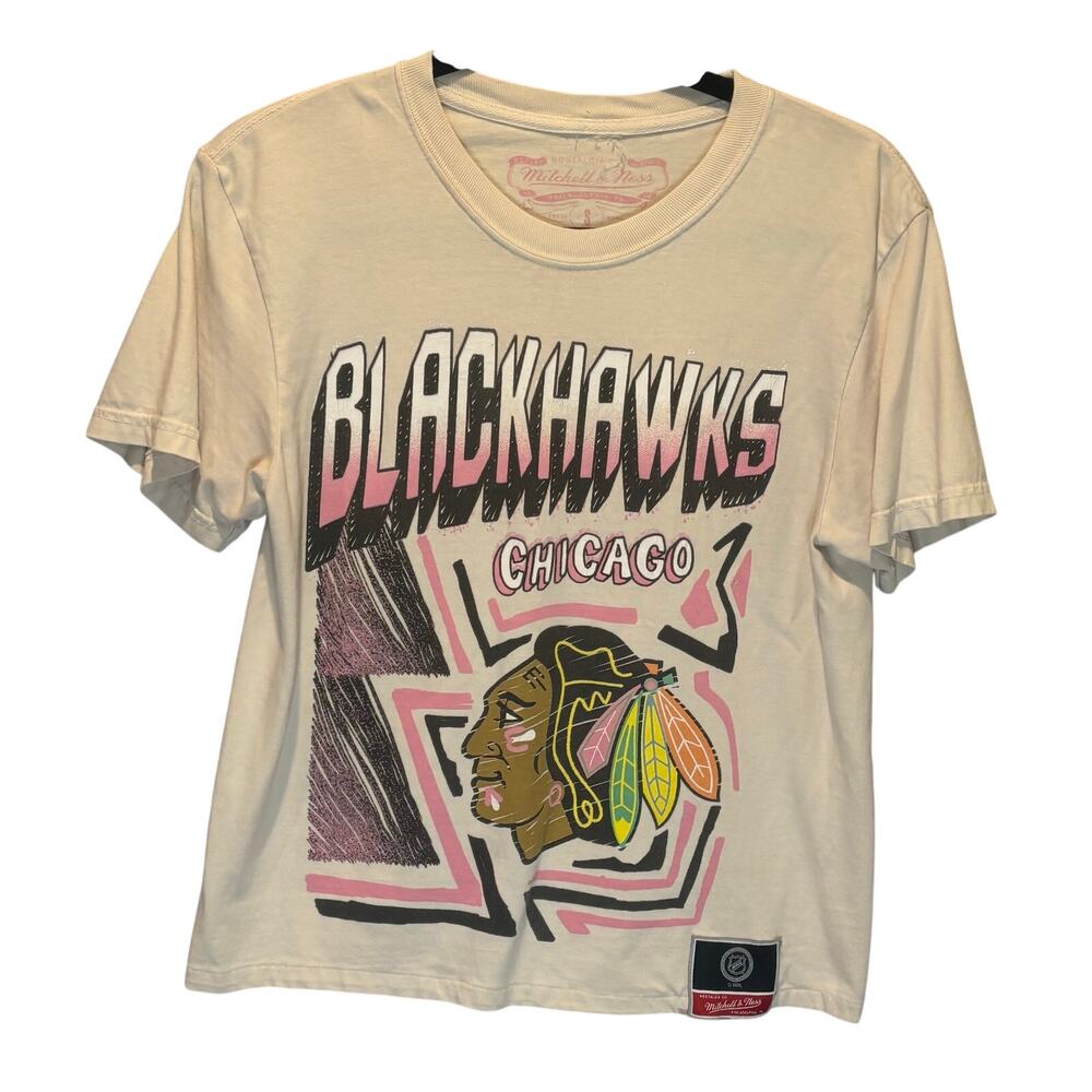 Mitchell & Ness Chicago Blackhawks Cotton T-Shirt - size Small
